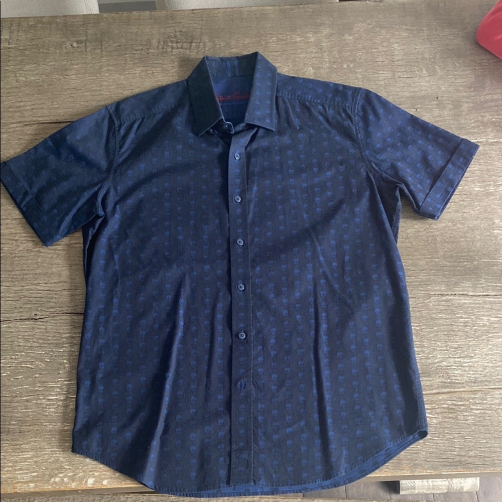 Robert Graham Blue Casual Button Down Shirt